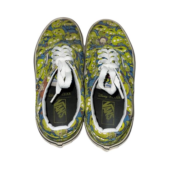 Vans Disney Toy Story Aliens Green Canvas Sneakers Unisex Boy's Girl's 1.5 - Picture 8 of 10
